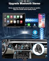 LAMTTO 9 Inch Wireless Car Stereo with Apple CarPlay Android Auto GPS Navigation view 3