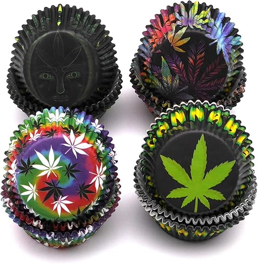 Amazon Com Marijuana Paper Baking Cupcake Brownie Muffin