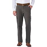 Haggar Men's Comfort Stretch Classic Fit Flat Front Cargo Pant - Regular and Big & Tall Sizes