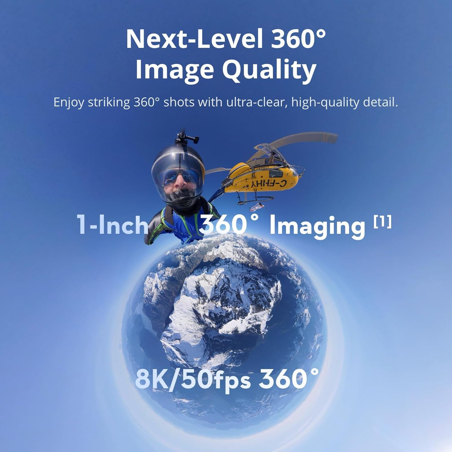 DJI Osmo 360 Vortex Combo, cámara de acción 360 con imágenes de 360° de 1 pulgada, vídeo nativo de 8K 360°, vídeo 4K/120 fps y 170° Boost, mango giratorio Vortex para efecto Bullet-Time