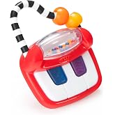 Sassy Keyboard Classics Developmental Toy &ndash; 3+ Months Baby-Sized Piano with a Handle for Music On The Go- Batteries Included