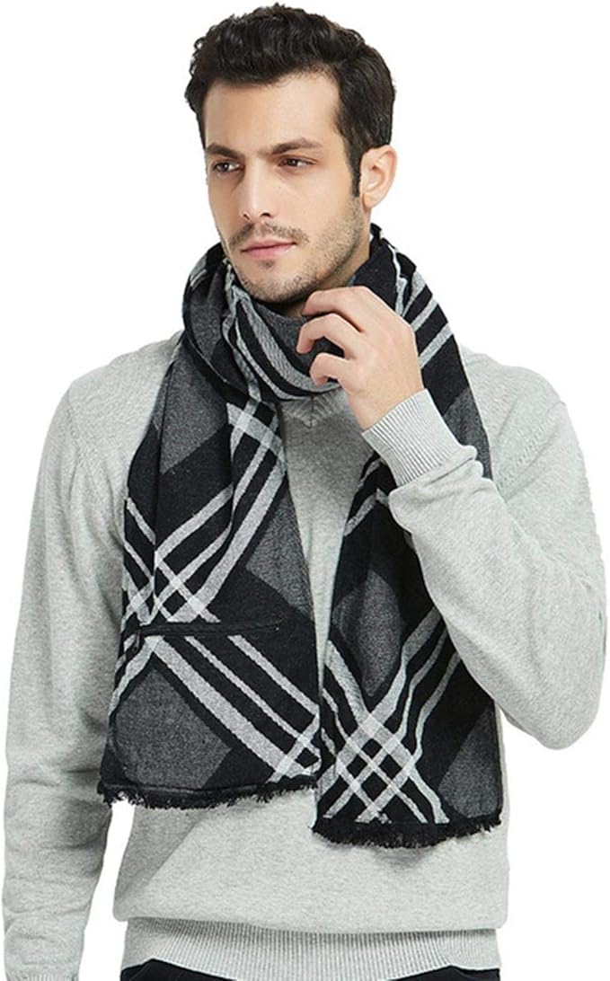 Rechargeable Heated Scarf for Men Women,Winter Heated Cashmere Scarf