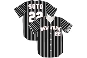 TIFIYA New York 99 Stripes Baseball Jersey NY Softball Shirts for Men/Women/Young