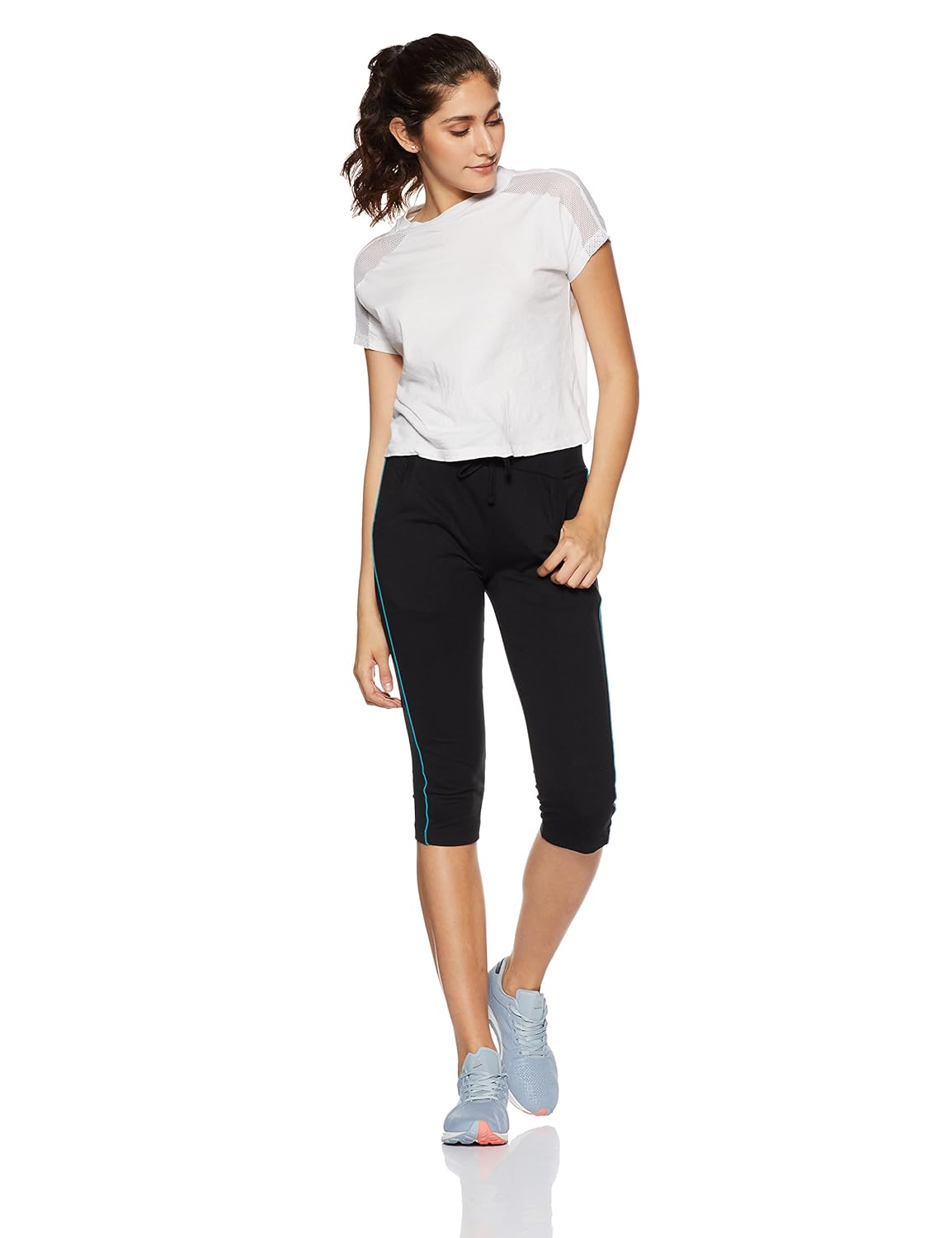 macrowoman women's cotton active capris