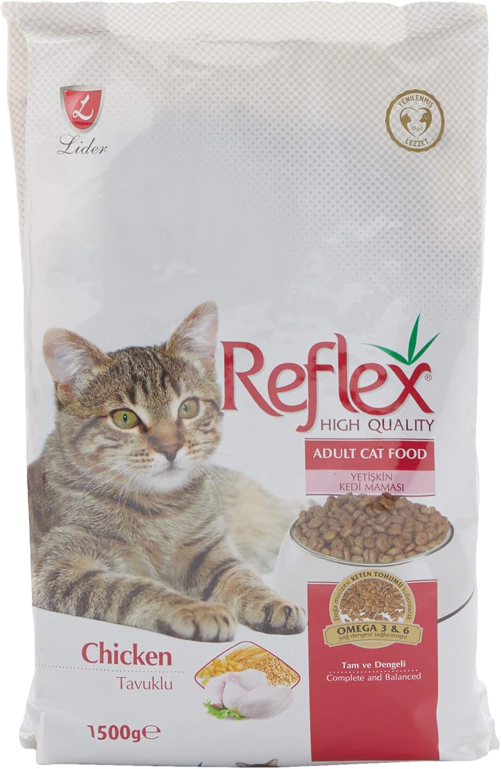Reflex Adult Cat Food Chicken, MultiColour, 1.5 Kg Buy Online at Best