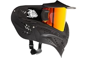 Maddog HK Army HSTL Paintball Airsoft Mask Goggle System | Replaceable Thermal Dual-Pane Anti Fog Lens | Adjustable Full-Face Safety Certified Protection