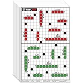 Atflbox 17X25 Inch Battle Target, Highly Visible and Bright Game Targets, Rifle Boats Paper Shooting Targets for Shooting Ran