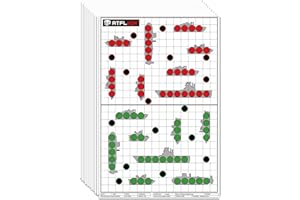 Atflbox 17X25 Inch Battle Target, Highly Visible and Bright Game Targets, Rifle Boats Paper Shooting Targets for Shooting Ran