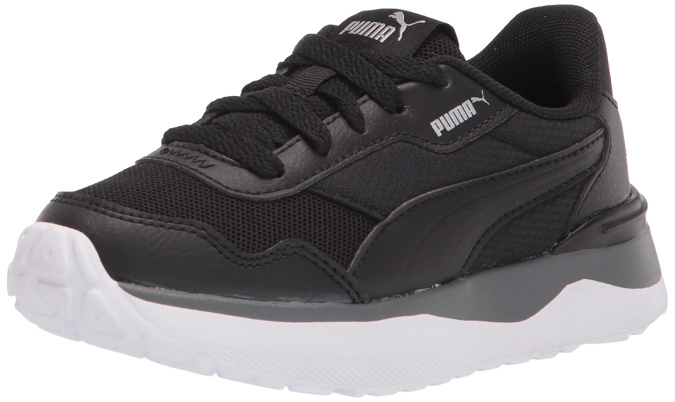 Puma R78 Sneaker, Black Black Silver, 12 US Unisex