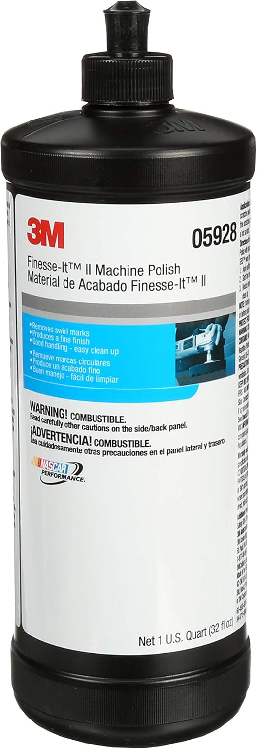 3M 05928 FinesseIt II Machine Polish 1 Quart, Chrome & Metal Polishes Amazon Canada