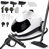 Steam Cleaner 1.5L Steamer for Cleaning Fast Heating 6-in-1 Multi-Surface with 8 Accessories UL499 Certified Heavy Duty Steam Cleaner for Home, Car, Floors, Sofas, Tiles, Grout Steam Cleaners
