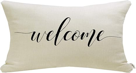 Welcome pillow cover Clearance