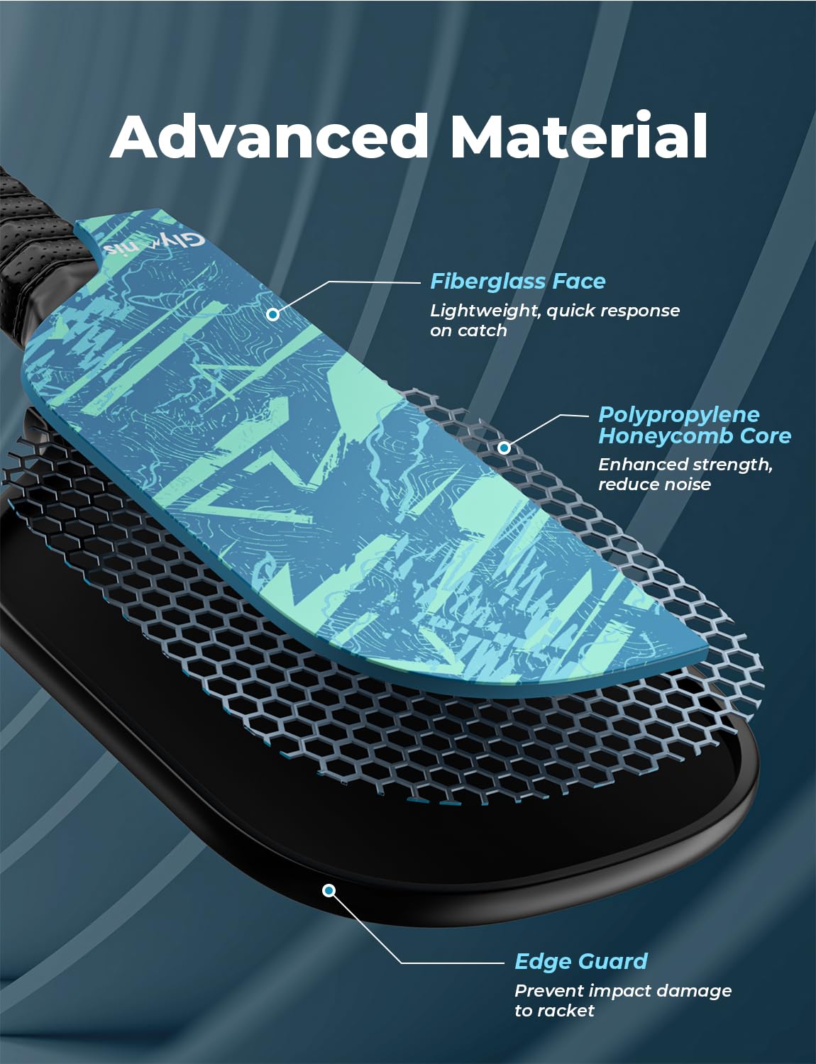 Pickleball Paddles Set of 2, Fiberglass Surface Pickleball Set Pickleball Rackets, Pickle Ball Paddle Set with 2 Paddles 4 Balls 1 Carrying Bag ​for Men Women Indoor Outdoor