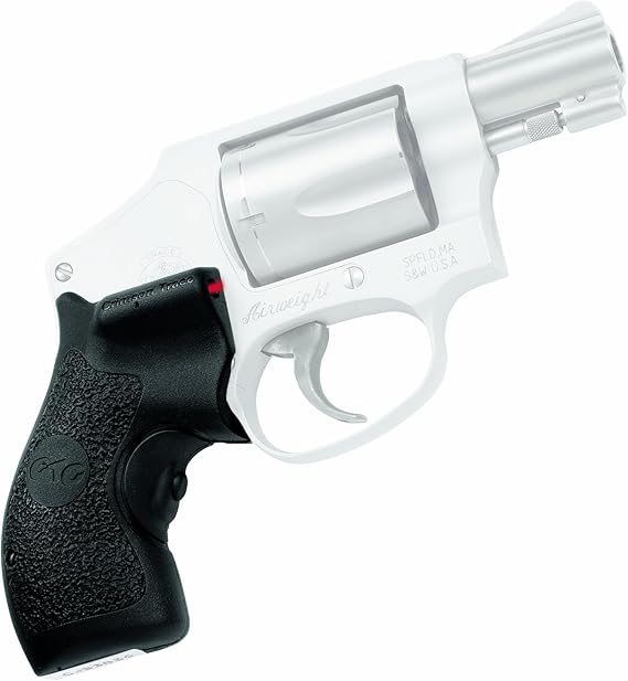 Amazon Com Crimson Trace Lg 105 Lasergrips With Red Laser Heavy Duty Construction And Instinctive Activation For S W J Frame Revolvers Defensive Shooting And Competition Gun Grips Sports Outdoors