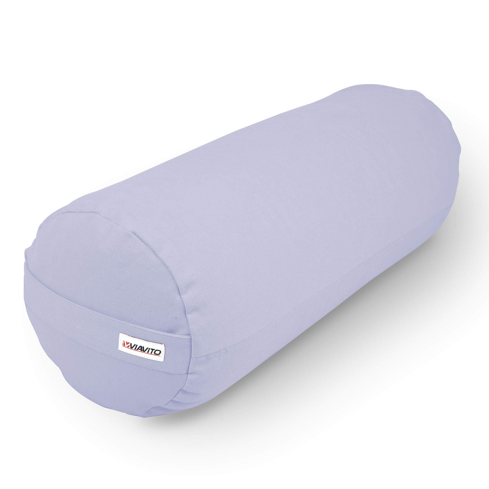 VIAVITO Organic Cotton Buckwheat Filled Yoga Bolster
