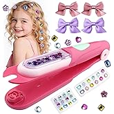 TALOOS Hair Gem Stamper Kit for Girls - Hair Accessories & Styling Tool with Reusable Shining Gems & Stamps | Creative Toys & Birthday Gift for Girls Ages 3-12