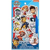 Tara Toys Paw Patrol Waterproof Bath Playtime Foam Sticker Set for Kids and Toddlers