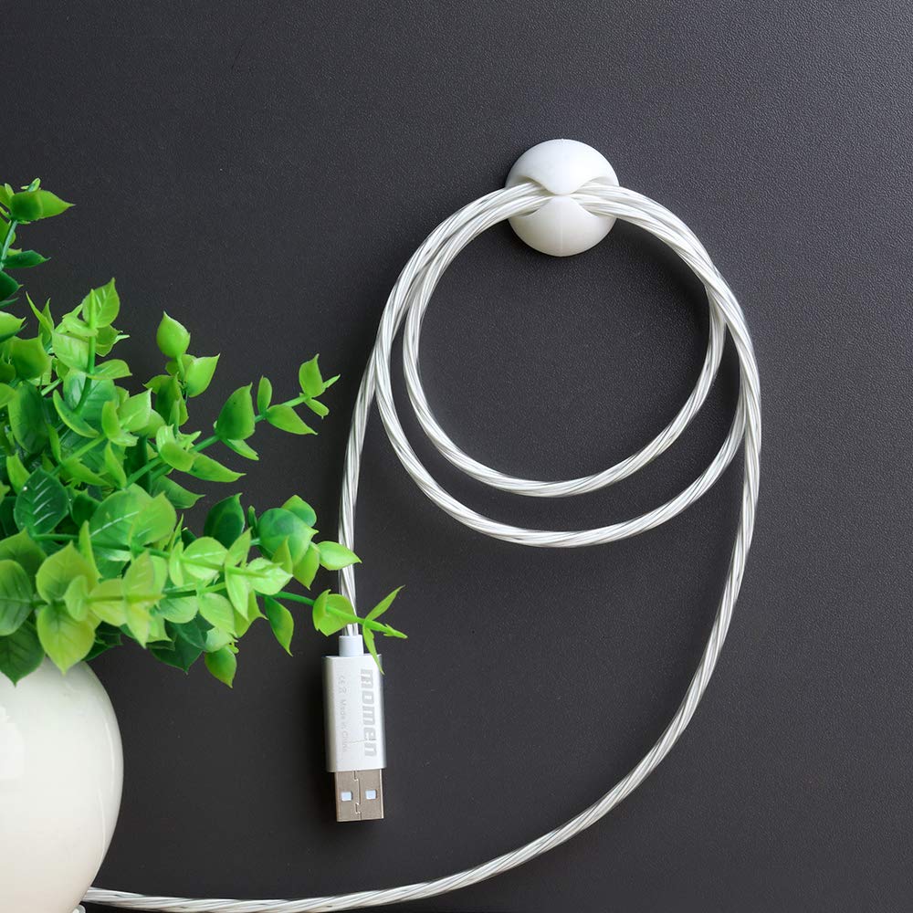 Led Phone Charging Cable 6ft/2M Compatible for Phone XR/X/8/7/6S Plus/SE/Pad More,Momen Fast & LED Flowing Light Charging Cord (Blue Light)