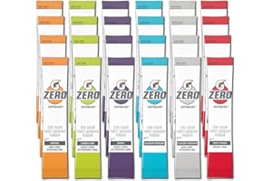 G Zero Powder - Electrolytes Powder Packets Variety - 24 Pack - 6 Flavor - Glacier Freeze, Orange, Grape, Fruit Punch, Lemon Lime & Glacier Cherry - GARIZZE Assortment