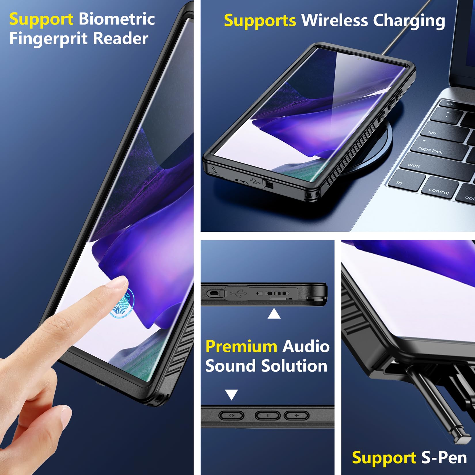 Mua SPIDERCASE for Samsung Galaxy Note 20 Ultra Case Waterproof, [12FT