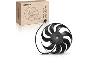 A-Premium Right Engine Radiator Cooling Fan Assembly Compatible with Select Volkswagen & Audi Models - Jetta 1999-2005, Golf 