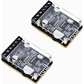 2Pcs Audio Amplifier Board with Bluetooth, 10W 15W 20W Dual Channel Stereo Amplifier Board 12V/24V Amp Digital Amplifier Module with Protective Shell for DIY Speakers/Car Bluetooth Device