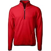 Cutter & Buck mens Cascade Eco Mens Sherpa Fleece Quarter ZipFleece Jacket