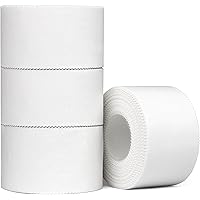 Athletic Tape - 4 Sports Tape Rolls -White- No-Sticky Residue – Easy Tearing – Skin-Friendly -1.5 x 10 Yards per roll (Total 