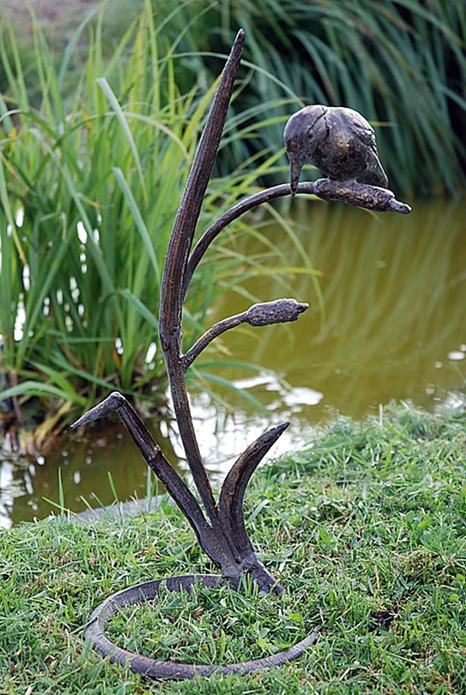 F&G Supplies 'Kingfisher' - delightful cast iron ornament, Brown