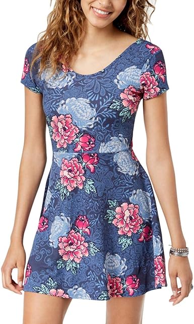 planet gold skater dress