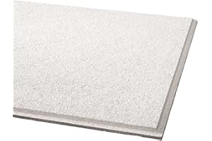 POSTALPRODUCTS Armstrong BPGR584B Acoustical Ceiling Panel 584B Cirrus Humiguard Plus Angled Tegular, 12 Per Case, 51" Height, 24" width, 24" Length