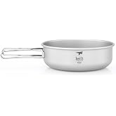 Keith Titanium Ti5326 Single-Wall Bowl with Folding Handle - 20.3 fl oz