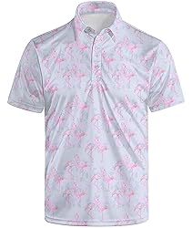 Anhlfyu Golf Polo Shirts for Men Moisture Wicking