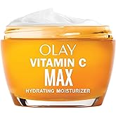 Olay Vitamin C MAX Face Moisturizer, Brightening Cream for Women, Hydrating, Evens Tone, Dark Spot & Hyperpigmentation Reduction, Glowing Skin Care - Niaciniamide, Peptides 1.7 Oz