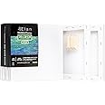Elan Stretched Canvases 8x8, 6-Pack Canvases for Painting, Painting Canvas Bulk, Stretched Canvas for Adults Blank Canvas for Painting Painting Canvases, Paint Canvases for Painting, Art Canvas