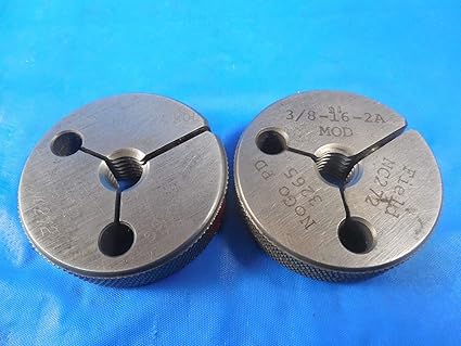 3 8 16 Unc 2a Modified Thread Ring Gages 375 Go No Go P D S 3309 3265 Amazon Com Industrial Scientific