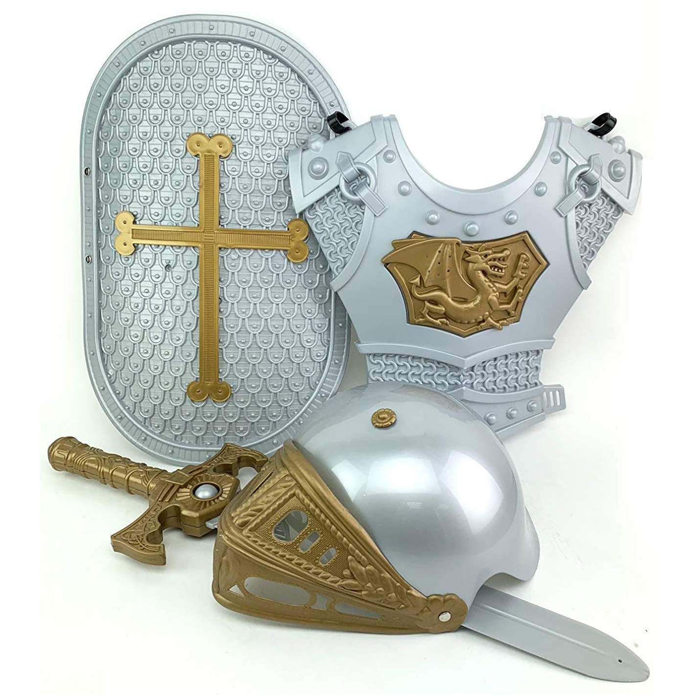 Buy Medieval Knight in Shining Armor Pretend Role Play Plastic Toy