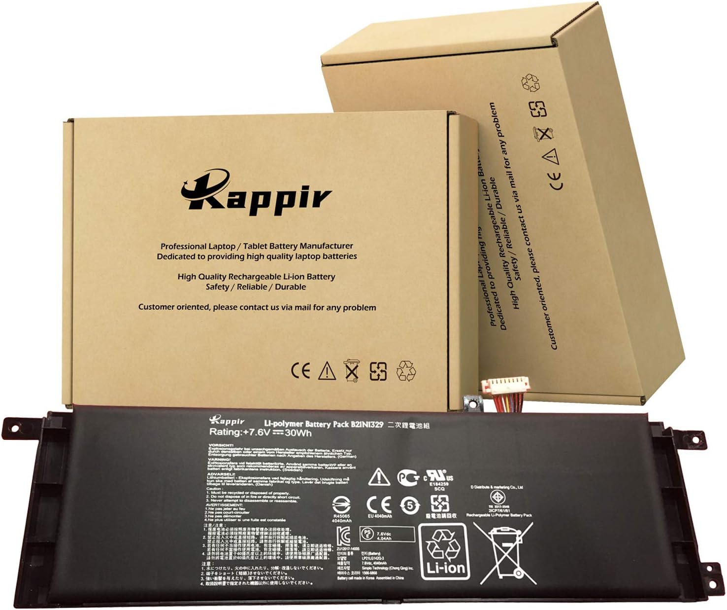 Amazon Com Boweirui B21n1329 Laptop Battery Replacement For Asus D553m F453 F453ma F553 F553m P553 P553ma X403 X403ma X453 X453m X453ma X553 X553m X553ma Series 0b0 7 6v 30wh Computers Accessories