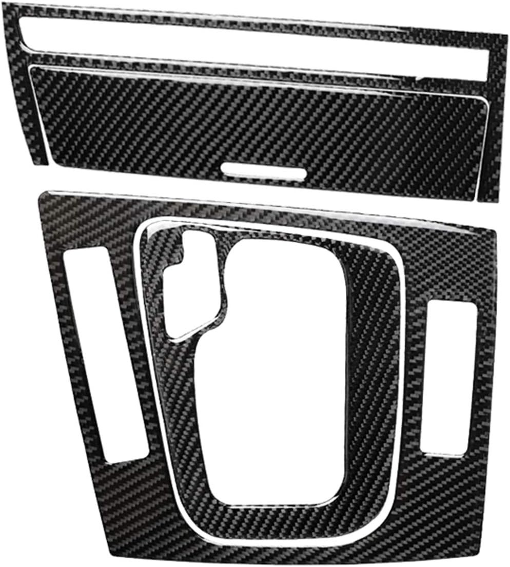 3pcs Set Carbon Fiber Instrument Dashboard Console Gear Box Panel Frame Decal Cover Trim for BMW 3 Series 4th E46 320i 325i 330i 335i 340i M3 1998-2006