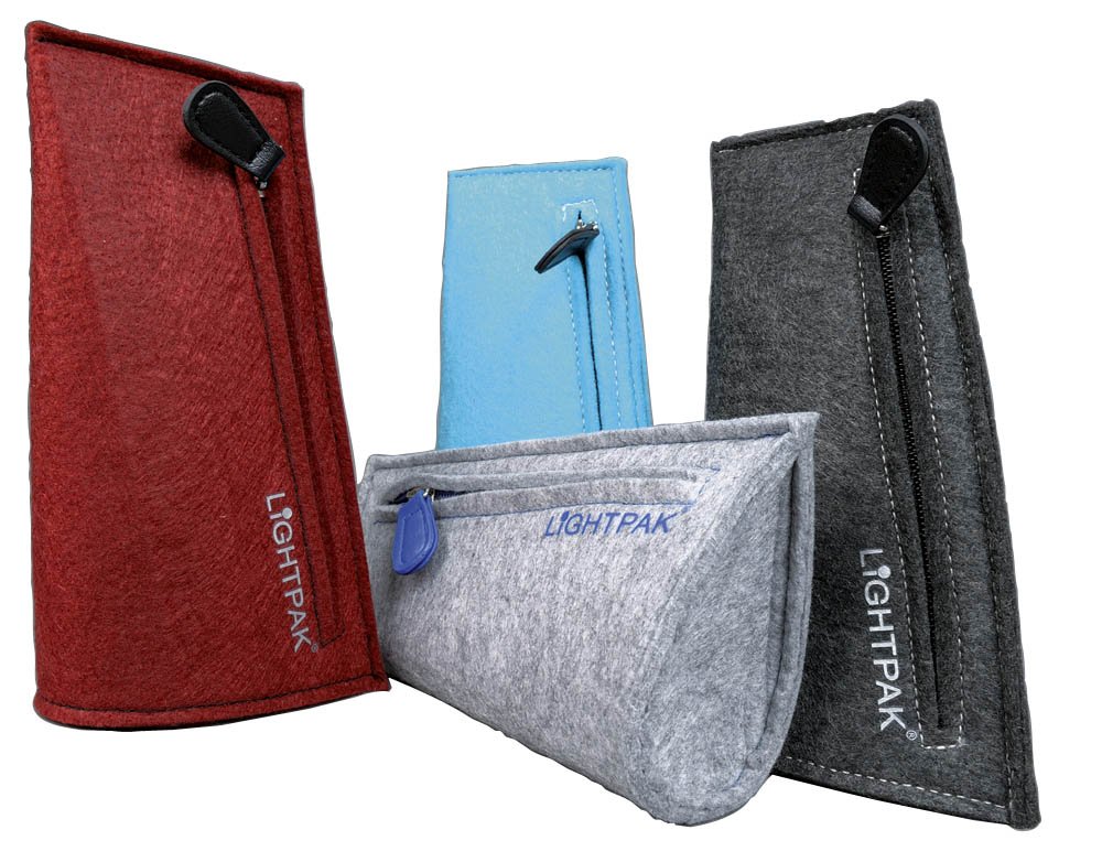 Felt Pencil Case Drop Felt Fabric Pin Notice Board – Blue, Approx. 11 x 20 x 2,5 cm