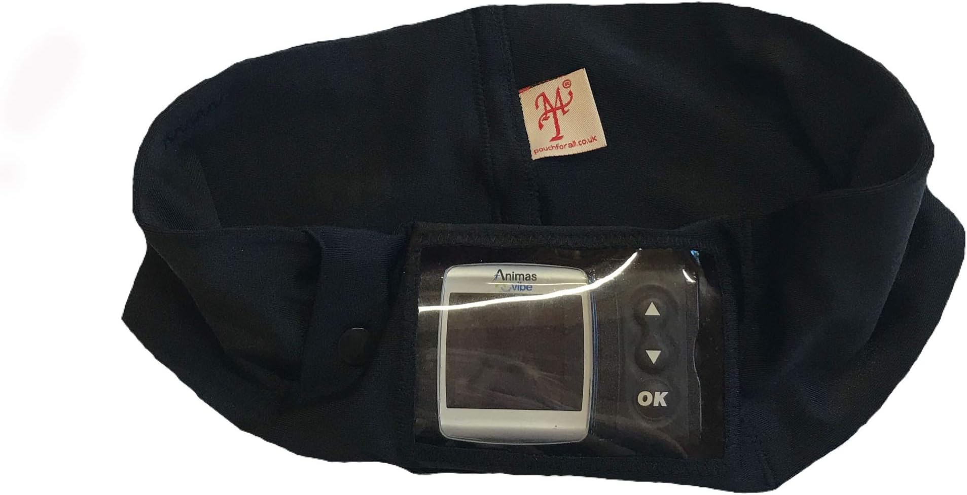 Black Insulin Pump Window Super Slim Waist Band Pouch Diabetic (Eligible for Diabetic VAT Relief in The UK)
