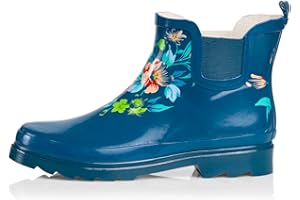 NORTY - Womens Ankle Rain Boots - Ladies Waterproof Winter Spring Garden Boot runs ½ size large