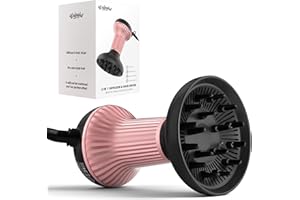 WUFAYHD Diffuser Hair Dryer for Curly Hair: Professional 2 in 1 Diffuser & Hair Dryers with Ionic & Ceramic Technology for Wavy Hair Enhances Curls and Waves While Reducing Frizz, Gifts for Women