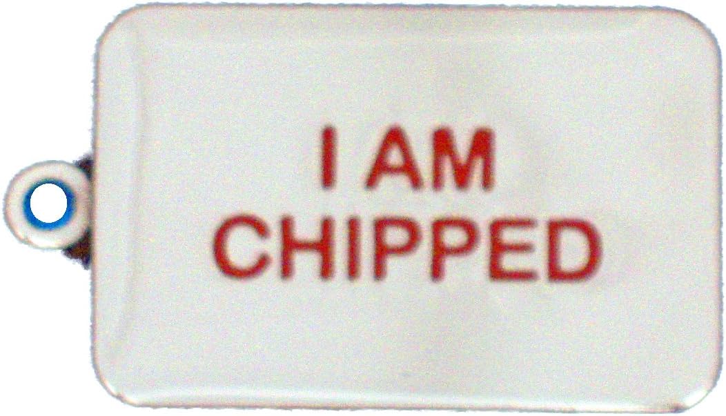 i am chipped dog tag