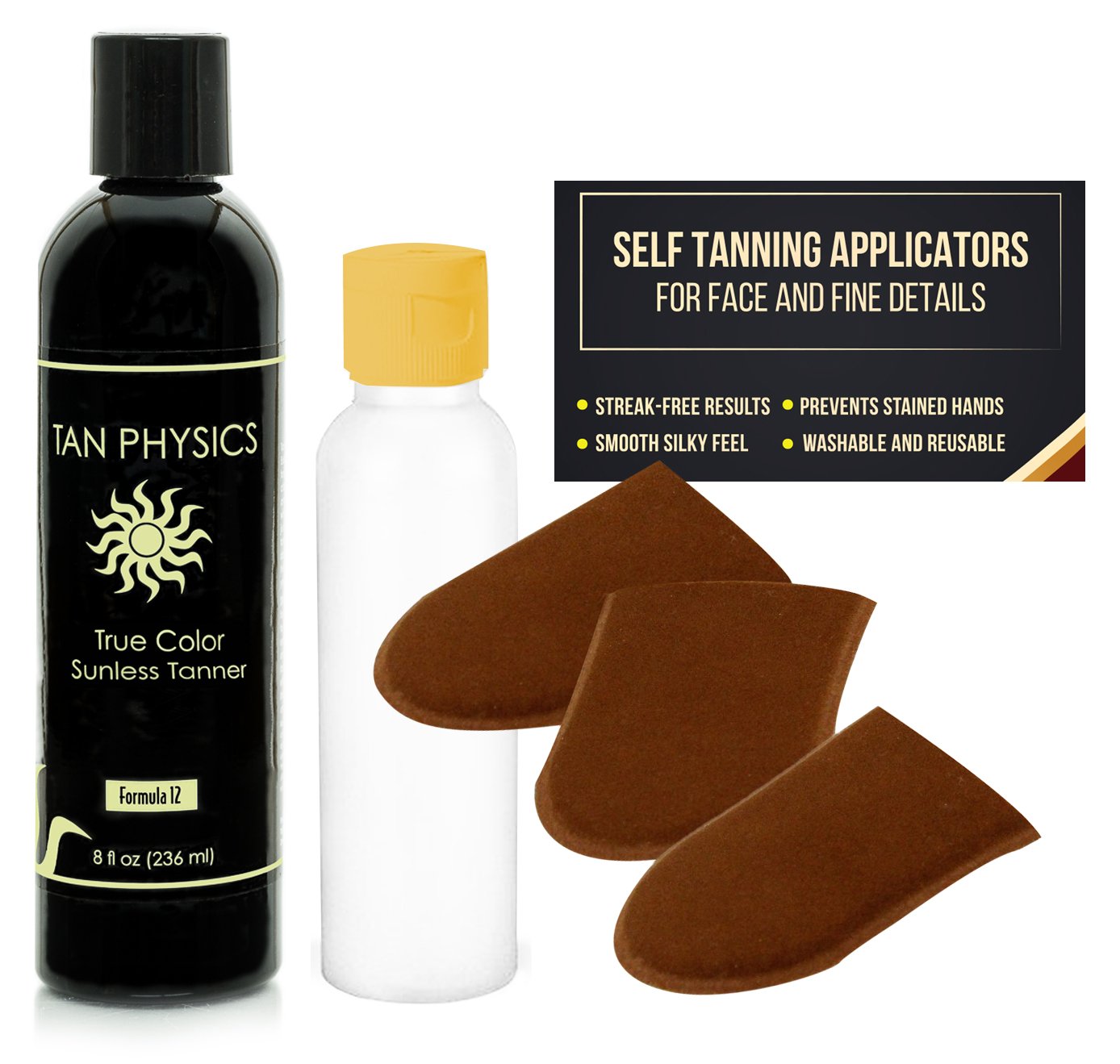 Lot of 2 Tan Physics True Color Rated 1 Sunless Self