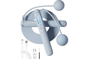 nonogo Cordless Jump Rope with Counter for Fitness - Adjustable Smart Skipping Rope For Men Women Kids Outdoor Speed Boxing Crossfit Workout Exercise Cardio