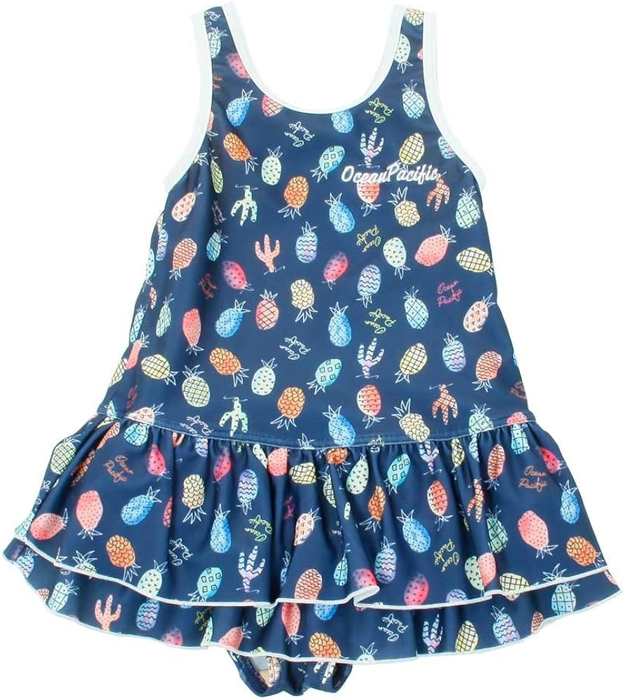 Amazon Co Jp オーシャンパシフィック ワンピース 水着 女の子 ワンピース 568 800 ｎｖｙ Clothing Shoes Jewelry
