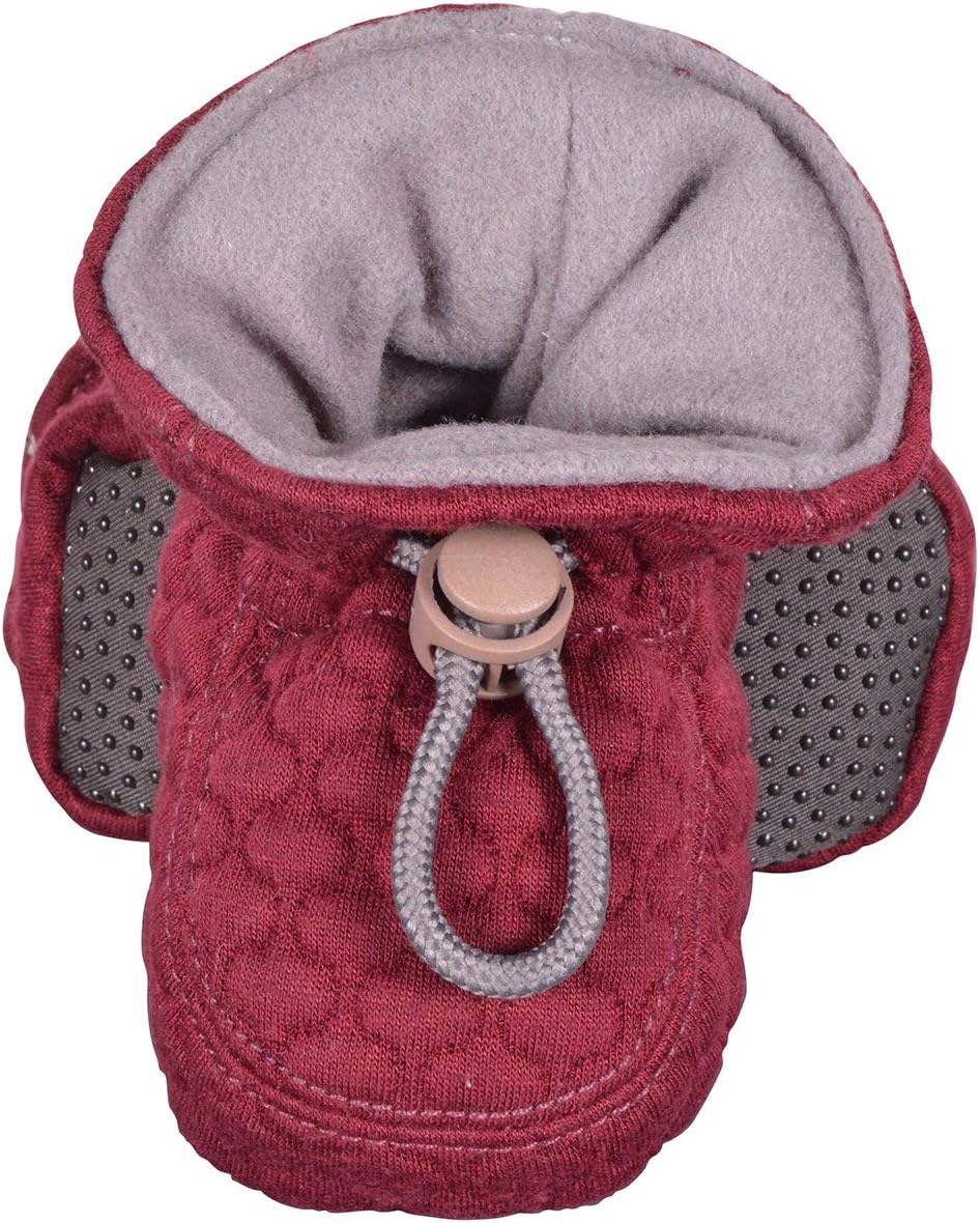 Melton Unisex Quilted Cozie Baby & Toddler Booties with Grippers