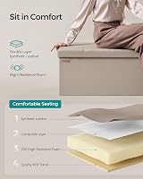 SONGMICS MAZIE Storage Ottoman Bench 110 cm End of Bed Foldable 131 L view 5