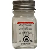 Testors Gloss White Enamel Paint | Brush-Ready Formula, Durable Coverage, Model Detailing, Craft Projects, 0.25 Oz